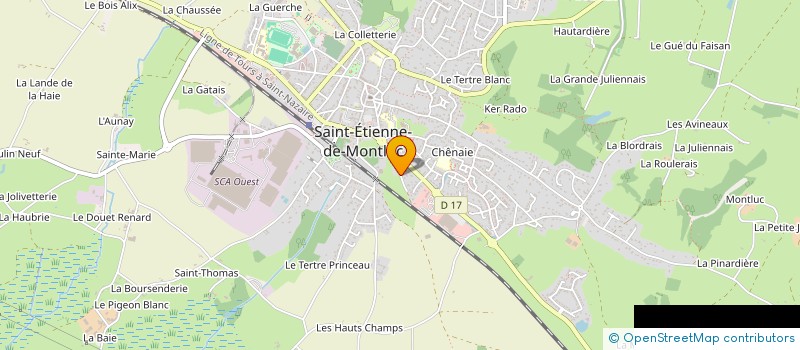 localisation de l'entreprise L'EQUITE à SAINT-ETIENNE-DE-MONTLUC