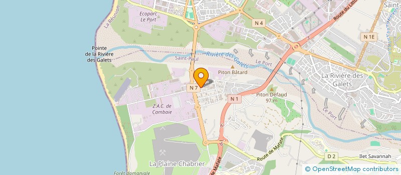 localisation de l'entreprise L ERABLE à SAINT-PAUL