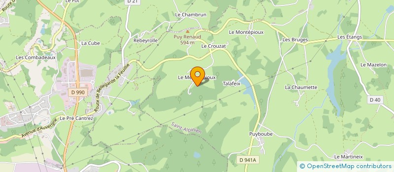 localisation de l'entreprise L'ERABLE à SAINT-ALPINIEN