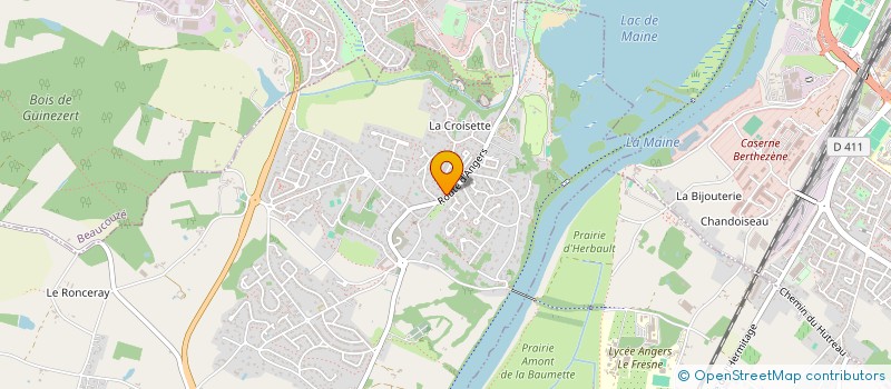 localisation de l'entreprise L'ERABLE ET LE NOYER  BOUCHEMAINE