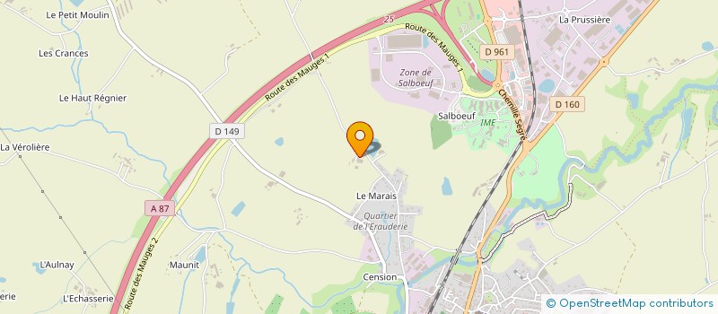 localisation de l'entreprise L'ERAUDERIE à CHEMILLE-EN-ANJOU