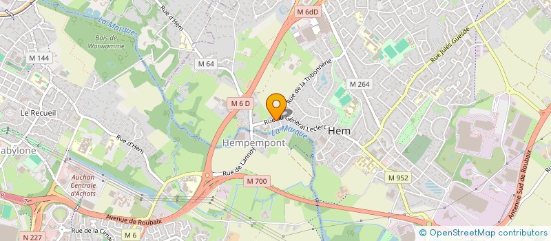 localisation de l'entreprise L'ERCLIN  HEM