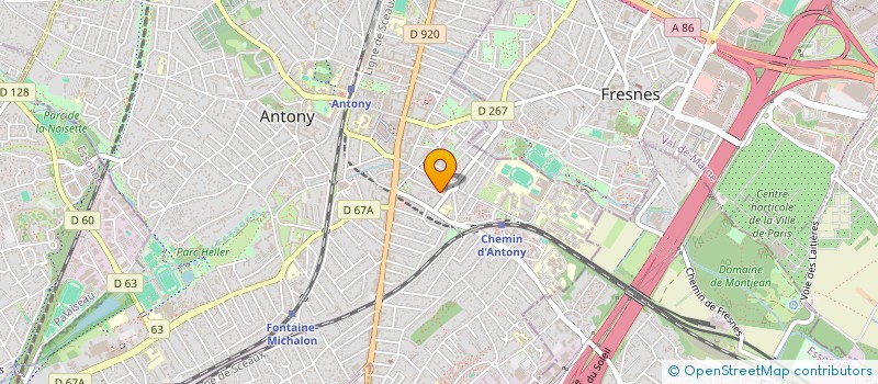 localisation de l'entreprise L'ERE à ANTONY