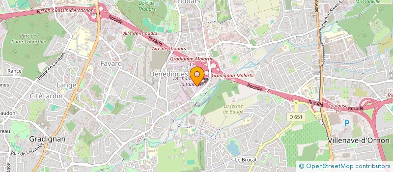 localisation de l'entreprise L'ERE-BIO  VILLENAVE-D'ORNON