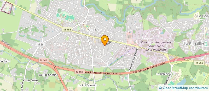 localisation de l'entreprise L'ERE DU CHANT  SAUTRON