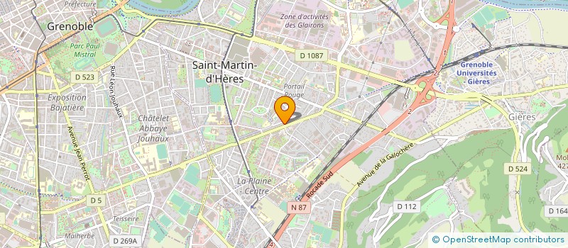 localisation de l'entreprise L'ERE DU TEMPS  SAINT-MARTIN-D'HERES