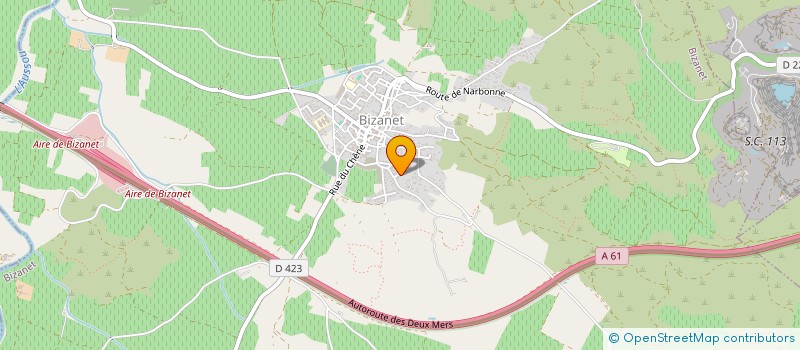 localisation de l'entreprise L'ERE DU TEMPS à BIZANET