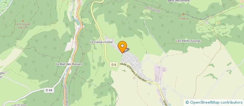 localisation de l'entreprise L'ERE DU VIDE  LES FOURGS