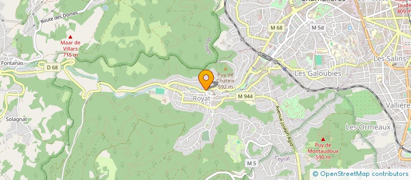 localisation de l'entreprise L'ERESIA  ROYAT