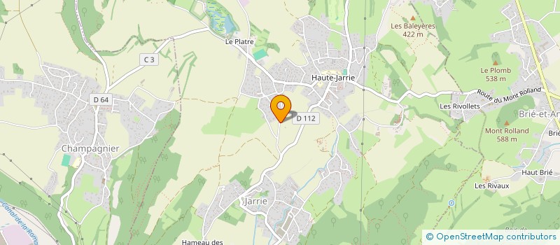 localisation de l'entreprise L'ERIDAN à JARRIE