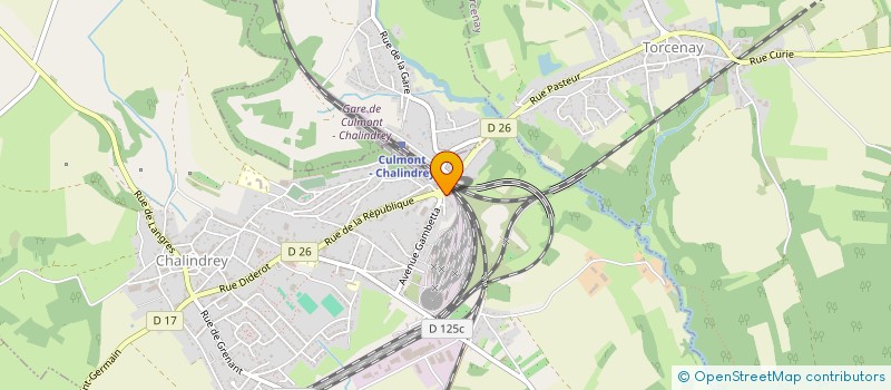 localisation de l'entreprise L'ERIVAL à CHALINDREY