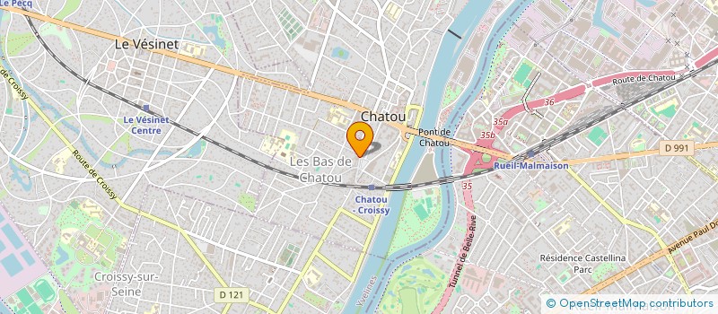 localisation de l'entreprise L'ERMITAGE  CHATOU