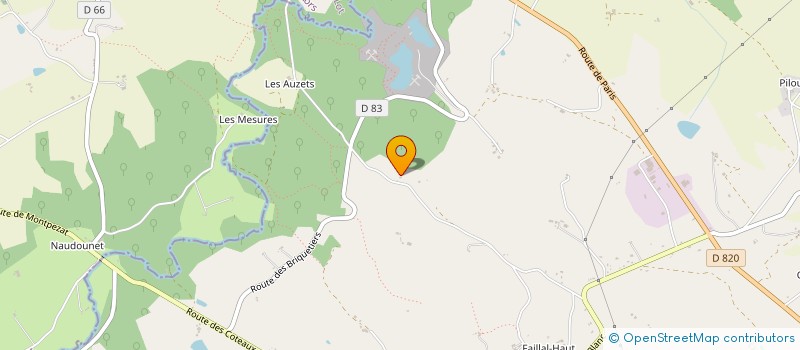 localisation de l'entreprise L'ERMITAGE  MONTPEZAT-DE-QUERCY