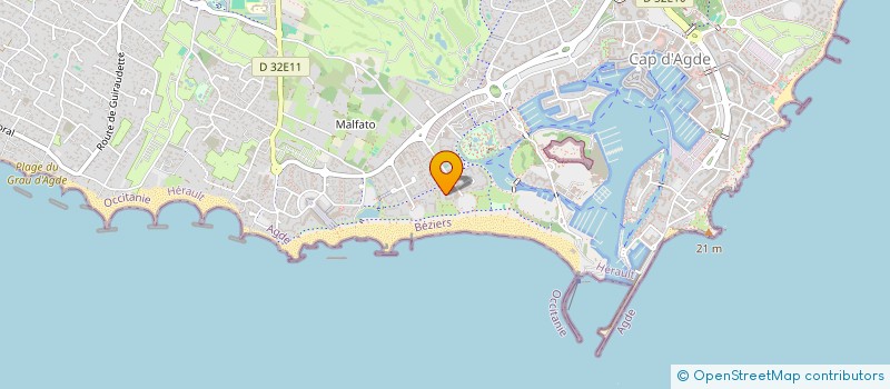 localisation de l'entreprise L'ERMITAGE  AGDE