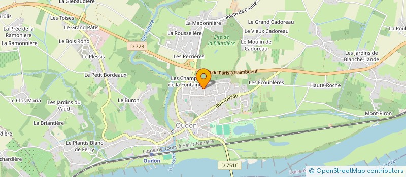 localisation de l'entreprise L'ERRE SAUVAGE à OUDON