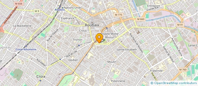 localisation de l'entreprise L'ERUDIT à ROUBAIX