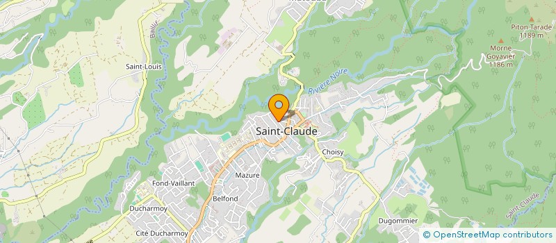 localisation de l'entreprise L'ERUPTION à SAINT-CLAUDE