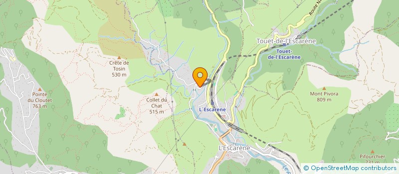 localisation de l'entreprise L'ESCA'NID EVEIL A LA NATURE  L'ESCARENE