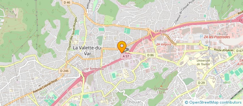 localisation de l'entreprise L'ESCABELLE à LA VALETTE-DU-VAR