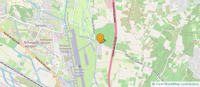 localisation de l'entreprise L ESCADRILLE DE CHATEAUBLANC  AVIGNON