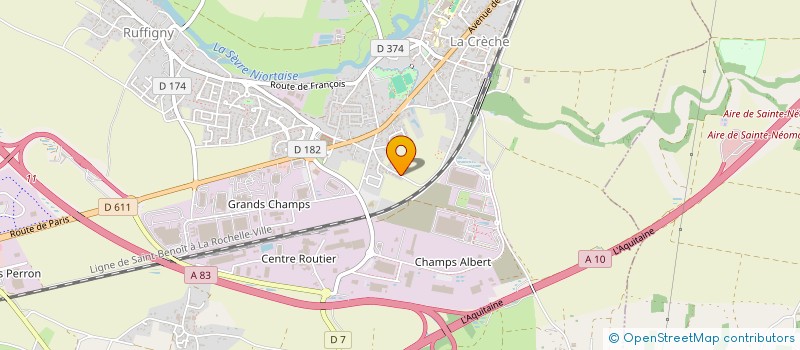 localisation de l'entreprise L'ESCADRON EDITIONS  LA CRECHE