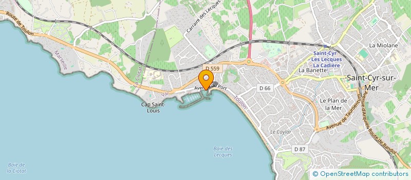 localisation de l'entreprise L'ESCAILLON à SAINT-CYR-SUR-MER