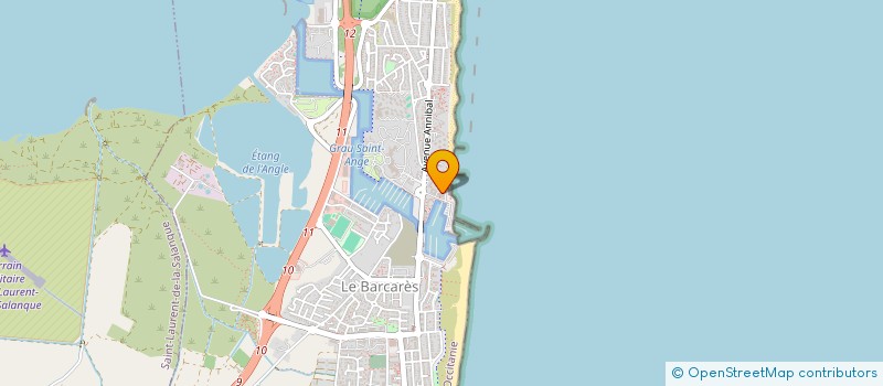 localisation de l'entreprise L'ESCALE  LE BARCARES