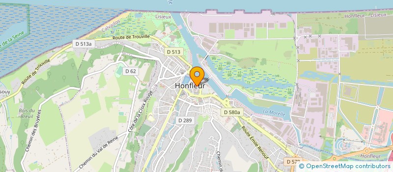 localisation de l'entreprise L'ESCALE à HONFLEUR