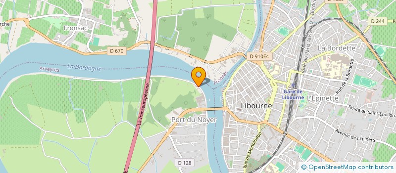 localisation de l'entreprise L ESCALE  ARVEYRES