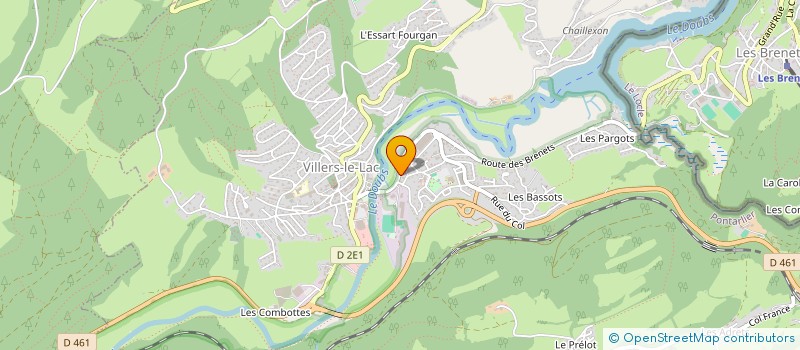 localisation de l'entreprise L'ESCALE  VILLERS-LE-LAC