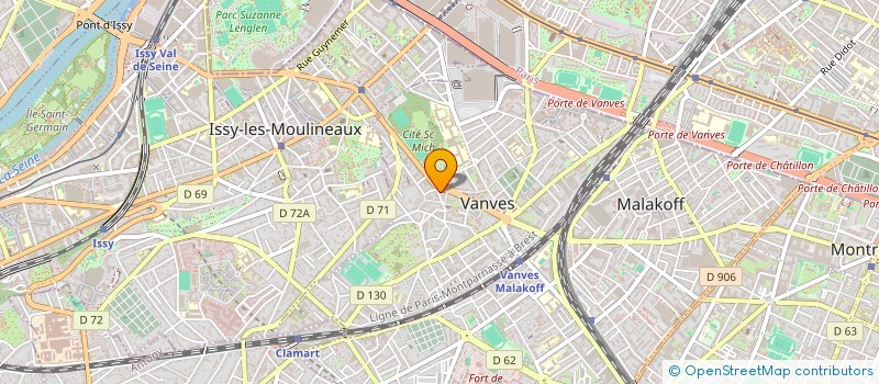 localisation de l'entreprise L'ESCALE  VANVES