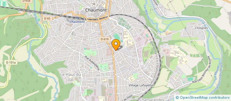 localisation de l'entreprise L'ESCALE à CHAUMONT