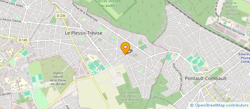 localisation de l'entreprise L'ESCALE  LE PLESSIS-TREVISE