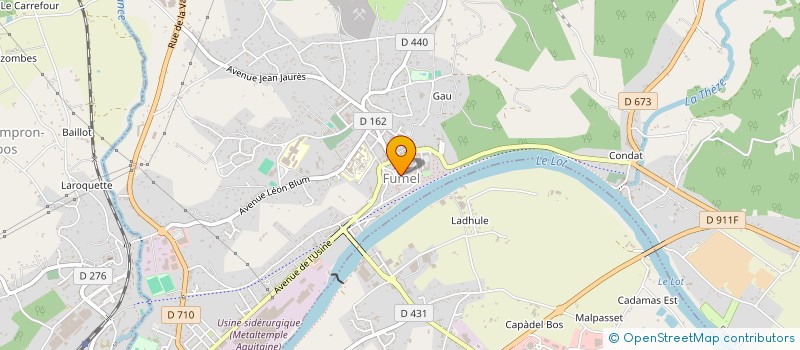 localisation de l'entreprise L'ESCALE à FUMEL