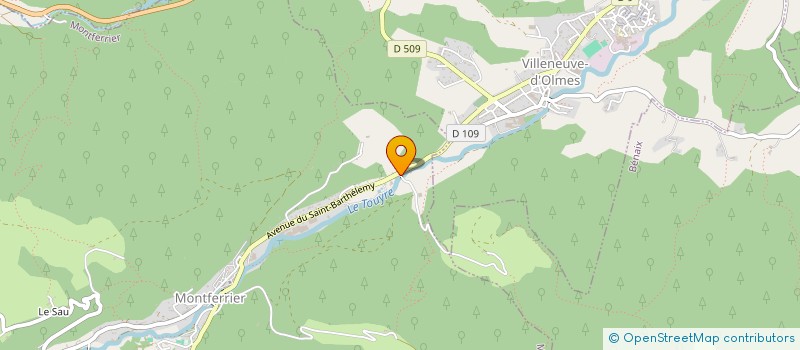 localisation de l'entreprise L'ESCALE à MONTFERRIER