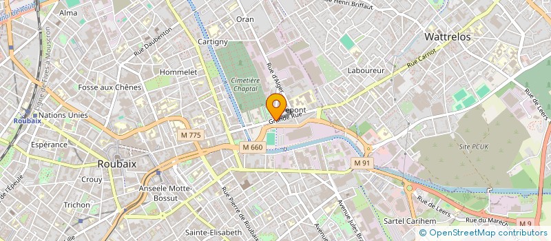 localisation de l'entreprise L'ESCALE  ROUBAIX