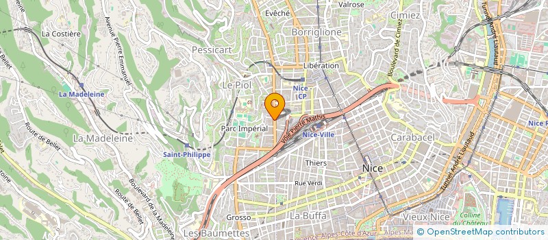 localisation de l'entreprise L'ESCALE à NICE