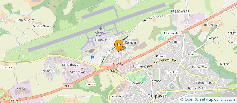 localisation de l'entreprise L'ESCALE  GUIPAVAS