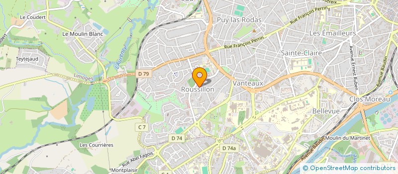 localisation de l'entreprise L'ESCALE à LIMOGES