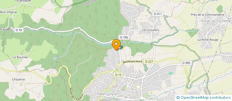 localisation de l'entreprise L'ESCALE  CHATEL-GUYON