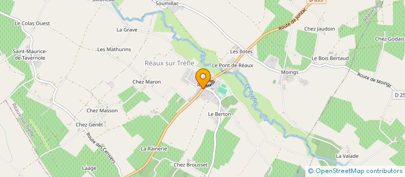 localisation de l'entreprise L'ESCALE  REAUX SUR TREFLE