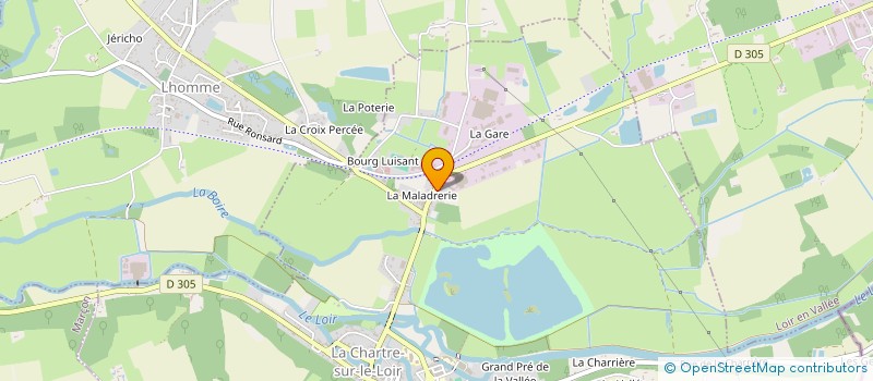 localisation de l'entreprise L'ESCALE  LA CHARTRE-SUR-LE-LOIR