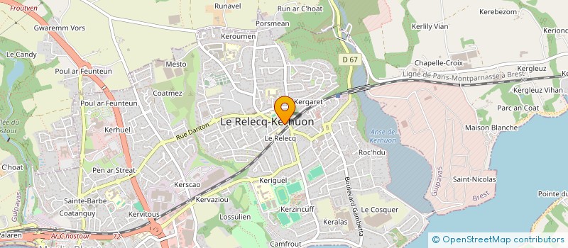 localisation de l'entreprise L'ESCALE  LE RELECQ-KERHUON