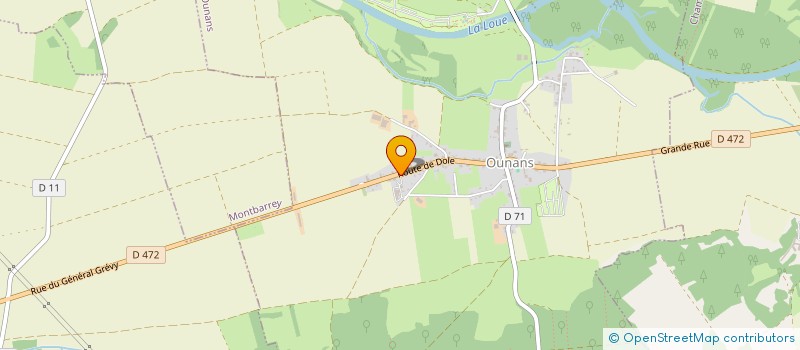 localisation de l'entreprise L'ESCALE  OUNANS