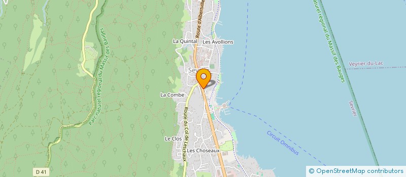 localisation de l'entreprise L'ESCALE  SEVRIER