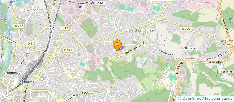 localisation de l'entreprise L'ESCALE  L'ISLE-D'ESPAGNAC
