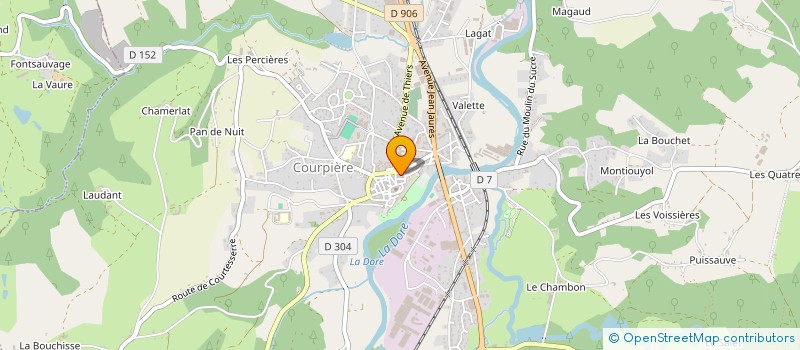 localisation de l'entreprise L'ESCALE à COURPIERE