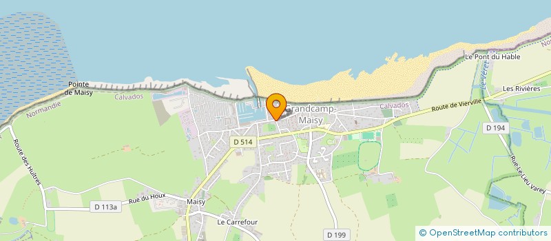 localisation de l'entreprise L'ESCALE  GRANDCAMP-MAISY