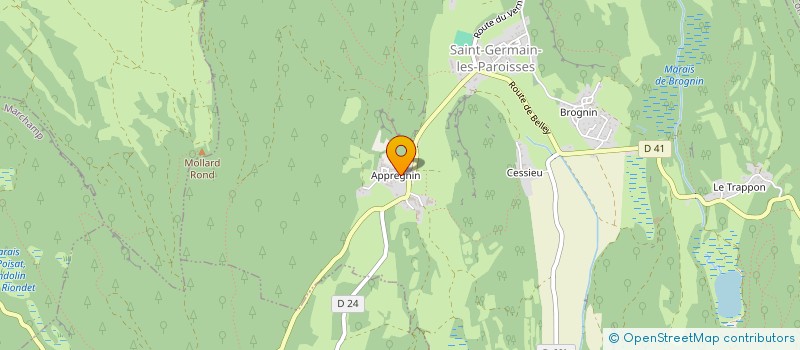 localisation de l'entreprise L'ESCALE  SAINT-GERMAIN-LES-PAROISSES