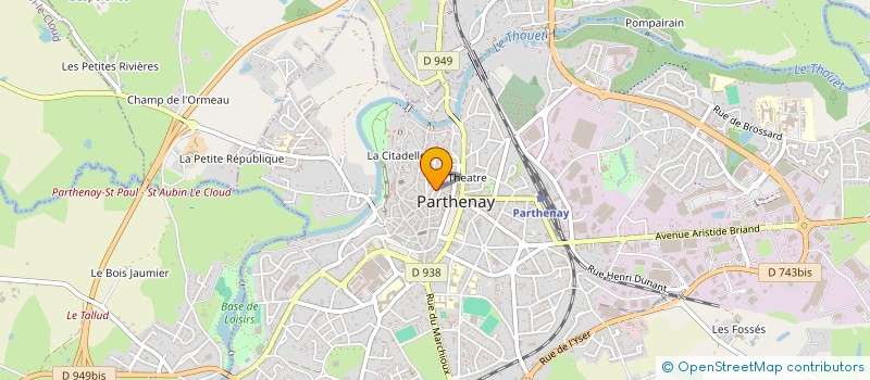localisation de l'entreprise L'ESCALE A PARTH'  PARTHENAY